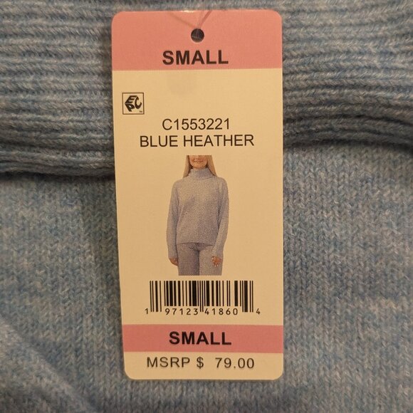 NWT Vince Camuto Turtle-Neck Sweater Size Small in Gray - Picture 7 of 9